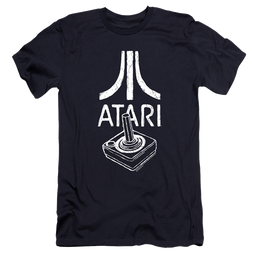 Atari Joystick Logo - Men's Premium Slim Fit T-Shirt Men's Premium Slim Fit T-Shirt Atari   