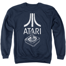 Atari Joystick Logo - Men's Crewneck Sweatshirt Men's Crewneck Sweatshirt Atari   