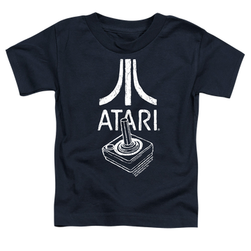 Navy toddler t-shirt with Atari Joystick Logo graphic