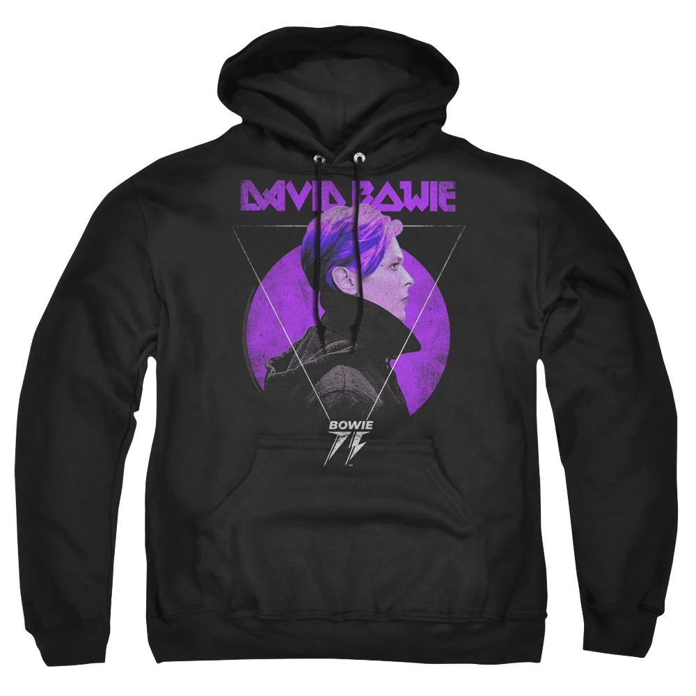 David Bowie Side Profile 75 Logo - Pullover Hoodie Pullover Hoodie David Bowie   
