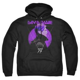 David Bowie Side Profile 75 Logo - Pullover Hoodie Pullover Hoodie David Bowie   
