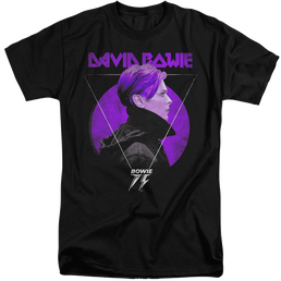 David Bowie Side Profile 75 Logo - Men's Tall Fit T-Shirt Men's Tall Fit T-Shirt David Bowie   