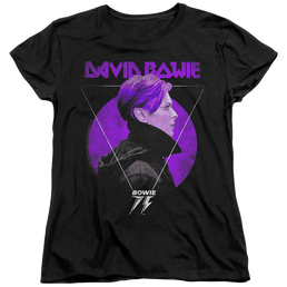 David Bowie Side Profile 75 Logo - Women's T-Shirt Women's T-Shirt David Bowie   