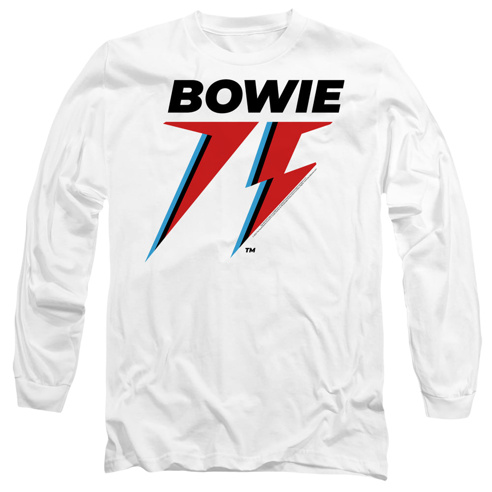 David Bowie Bowie 75 Logo - Men's Long Sleeve T-Shirt Men's Long Sleeve T-Shirt David Bowie   