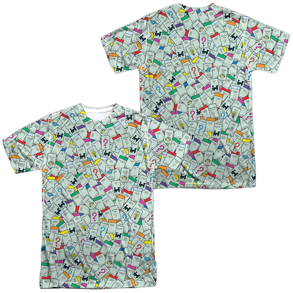 Hasbro Property Spaces (Front/Back Print) - Men's All-Over Print T-Shirt Men's All-Over Print T-Shirt Monopoly   