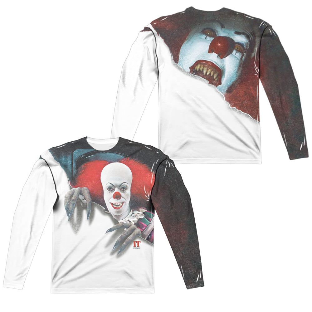 IT TV Miniseries Pennywise It - Men's All-Over Print Long Sleeve Men's All-Over Print Long Sleeve IT   