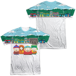 South Park Boys And Sign (Front/Back Print) - Men's All-Over Print T-Shirt Men's All-Over Print T-Shirt South Park   