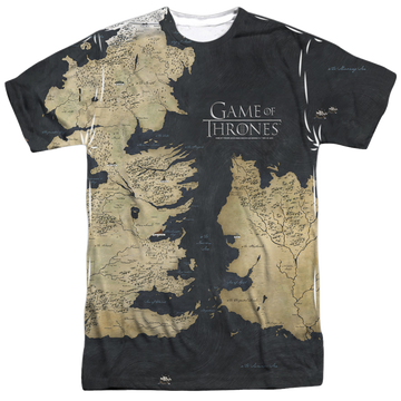 Game of Thrones Westeros Map men's all-over print t-shirt