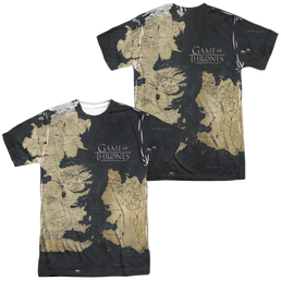 Game of Thrones Westeros Map (Front/Back Print) - Men's All-Over Print T-Shirt Men's All-Over Print T-Shirt Game of Thrones   