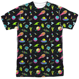 Rick and Morty Opening Icons - Men's All-Over Print T-Shirt Men's All-Over Print T-Shirt Rick and Morty   