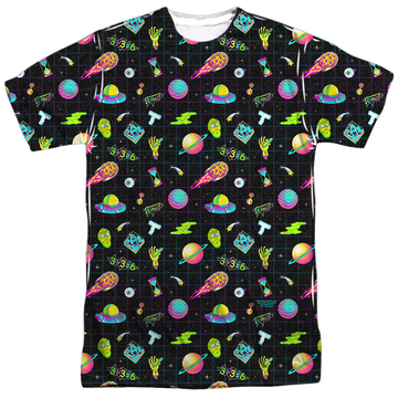Rick and Morty Opening Icons men's all-over print t-shirt