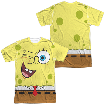 SpongeBob SquarePants Wink Face men's all-over print t-shirt