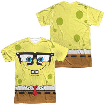 SpongeBob SquarePants Nerd Face men's all-over print t-shirt