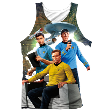Star Trek The Original Series Kirk Spock Mccoy men's all-over print tank