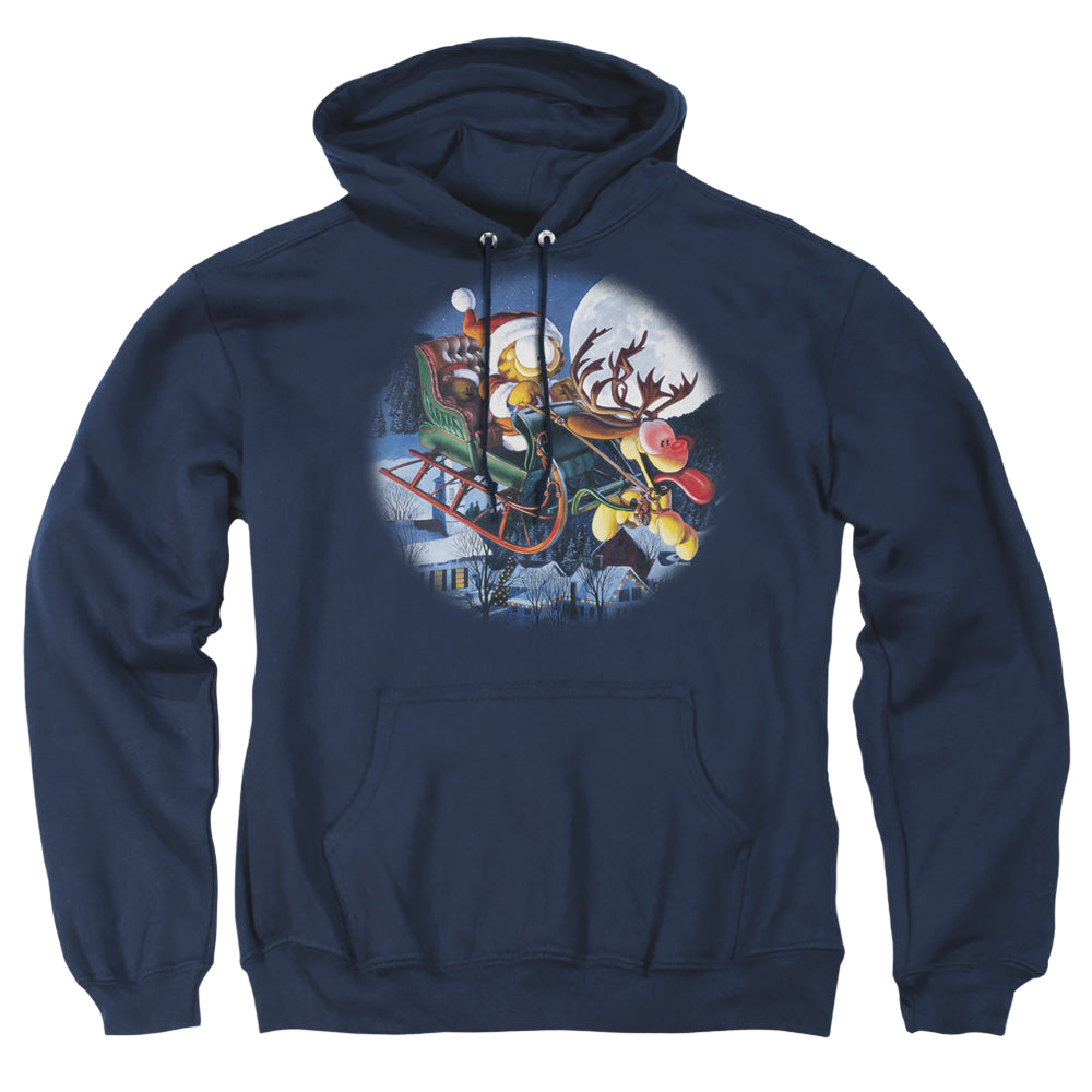 Garfield Moonlight Ride - Pullover Hoodie Pullover Hoodie Garfield   