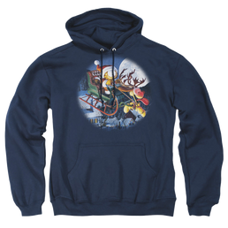 Garfield Moonlight Ride - Pullover Hoodie Pullover Hoodie Garfield   