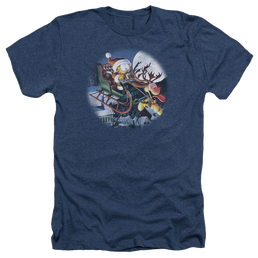Garfield Moonlight Ride - Men's Heather T-Shirt Men's Heather T-Shirt Garfield   
