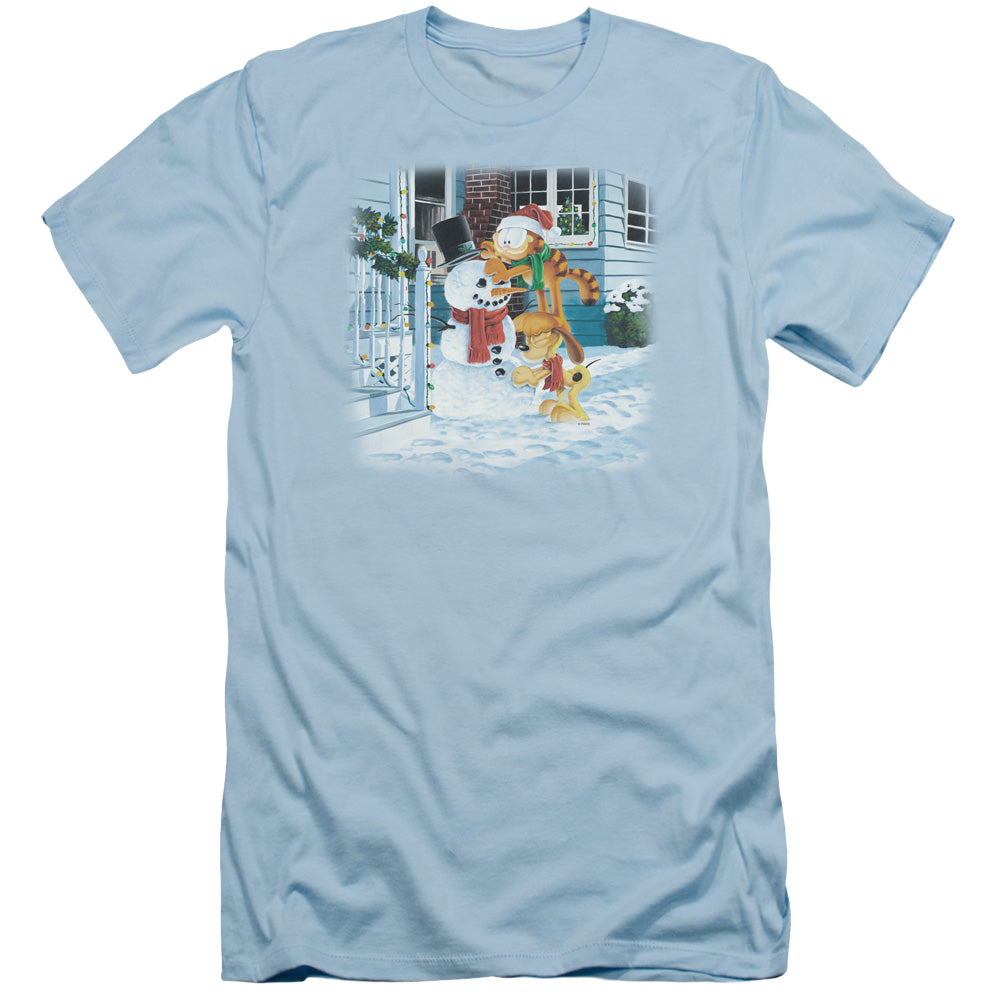 Garfield Snow Fun - Men's Slim Fit T-Shirt Men's Slim Fit T-Shirt Garfield   