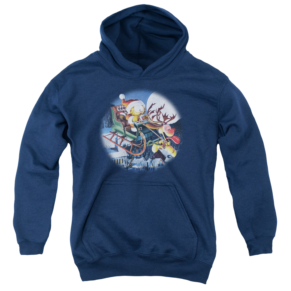 Garfield Moonlight Ride - Youth Hoodie Youth Hoodie (Ages 8-12) Garfield   