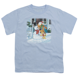 Garfield Snow Fun - Youth T-Shirt Youth T-Shirt (Ages 8-12) Garfield   