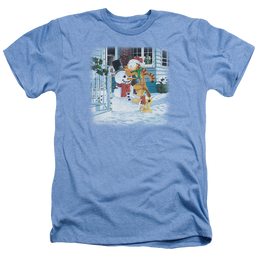 Garfield Snow Fun - Men's Heather T-Shirt Men's Heather T-Shirt Garfield   