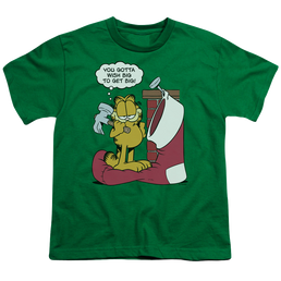 Garfield Wish Big - Youth T-Shirt Youth T-Shirt (Ages 8-12) Garfield   