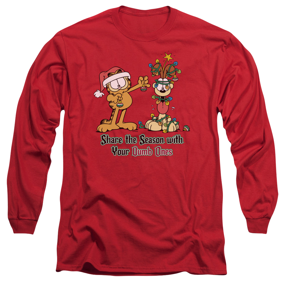 Garfield Share The Season - Men's Long Sleeve T-Shirt Men's Long Sleeve T-Shirt Garfield   