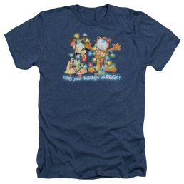 Garfield Bright Holidays - Men's Heather T-Shirt Men's Heather T-Shirt Garfield   