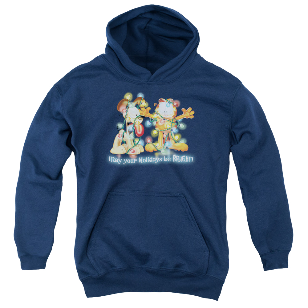 Garfield Bright Holidays - Youth Hoodie Youth Hoodie (Ages 8-12) Garfield   