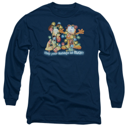 Garfield Bright Holidays - Men's Long Sleeve T-Shirt Men's Long Sleeve T-Shirt Garfield   