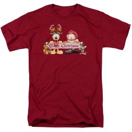 Garfield Christmas Banner - Men's Regular Fit T-Shirt Men's Regular Fit T-Shirt Garfield   