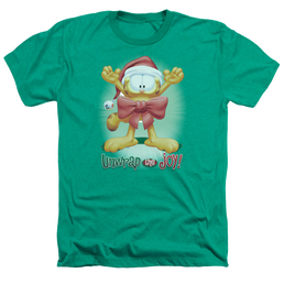 Garfield Unwrap The Joy! - Men's Heather T-Shirt Men's Heather T-Shirt Garfield   