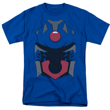 Royal men's regular fit t-shirt with DC Comics More DC Characters Darkseid Uniform graphic