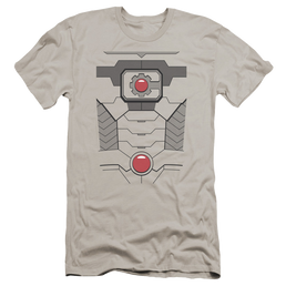 More DC Characters Cyborg Uniform - Men's Premium Slim Fit T-Shirt Men's Premium Slim Fit T-Shirt DC Comics   