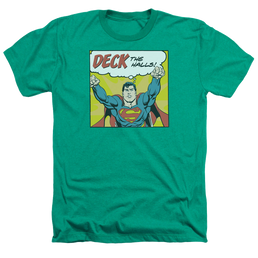 Superman Deck The Halls - Men's Heather T-Shirt Men's Heather T-Shirt Superman   