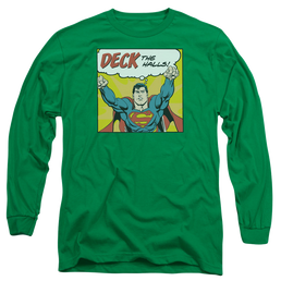 Superman Deck The Halls - Men's Long Sleeve T-Shirt Men's Long Sleeve T-Shirt Superman   