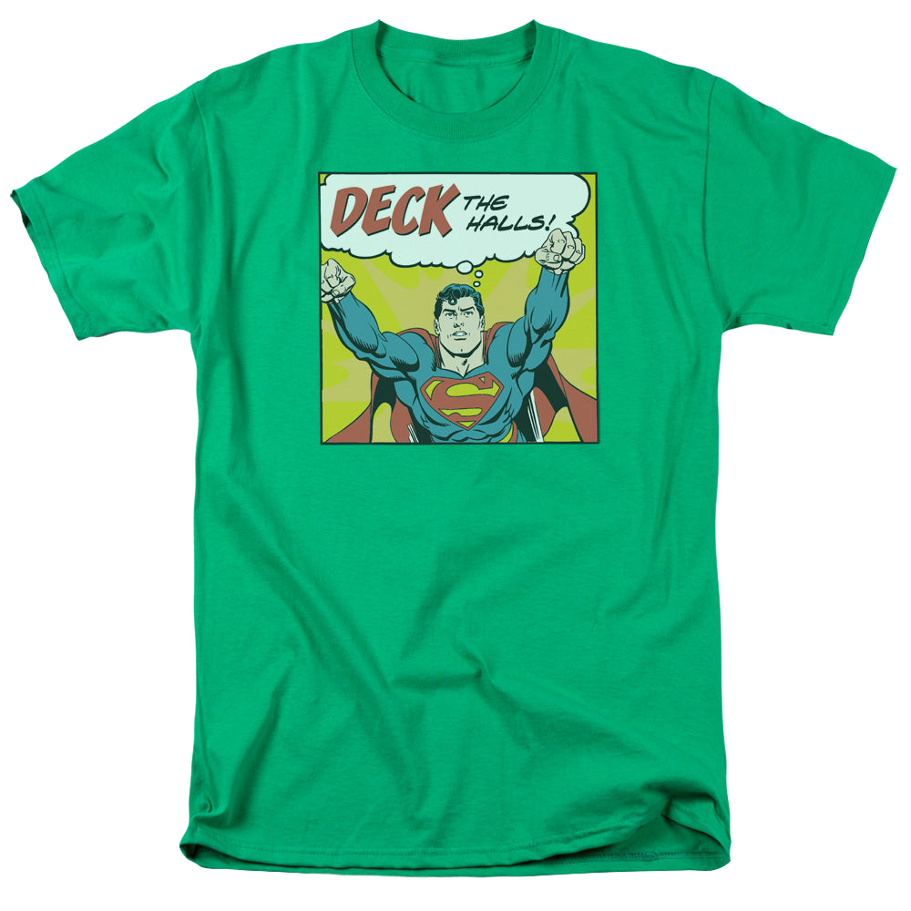 Superman Deck The Halls - Men's Regular Fit T-Shirt Men's Regular Fit T-Shirt Superman   