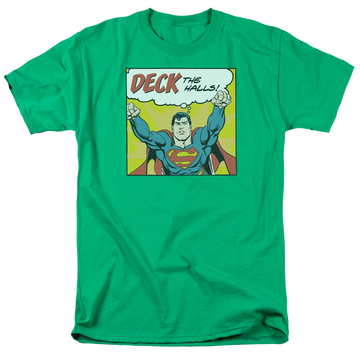 Superman Deck The Halls - Men's Regular Fit T-Shirt Men's Regular Fit T-Shirt Superman   