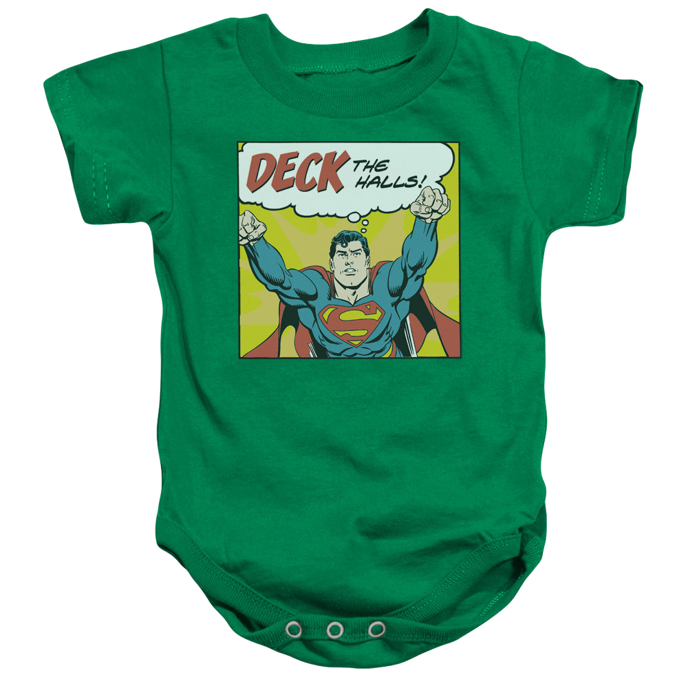 Superman Deck The Halls - Baby Bodysuit Baby Bodysuit Superman   