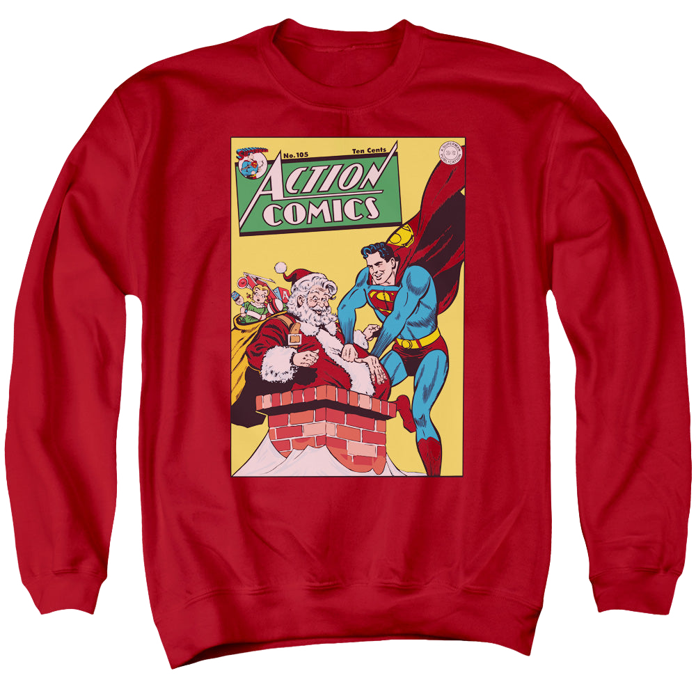 Superman Dc/Cover No. 105 - Men's Crewneck Sweatshirt Men's Crewneck Sweatshirt Superman   