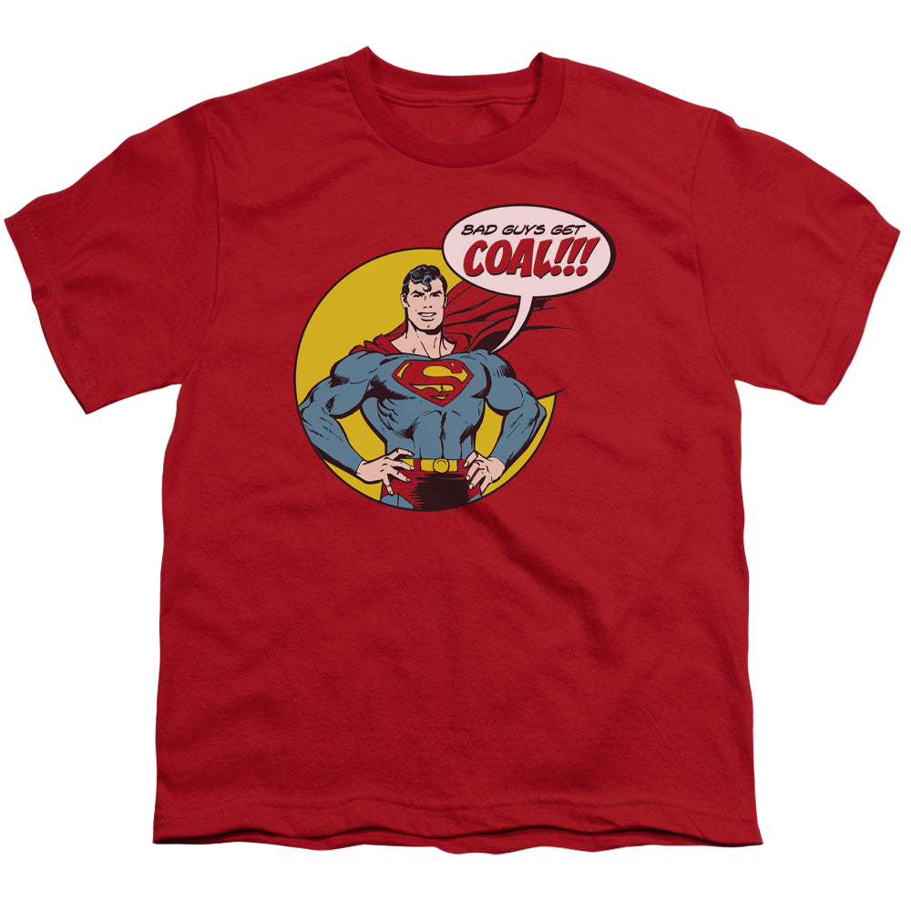 Superman Coal - Youth T-Shirt Youth T-Shirt (Ages 8-12) Superman   