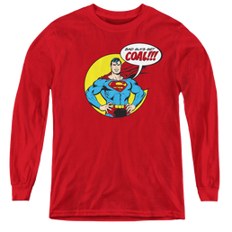 Superman Coal - Youth Long Sleeve T-Shirt Youth Long Sleeve T-Shirt Superman   