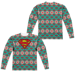 Superman Shield Sweater (Front/Back Print) - Men's All-Over Print Long Sleeve Men's All-Over Print Long Sleeve Superman   