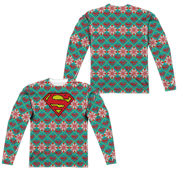 Superman Shield Sweater (Front/Back Print) - Men's All-Over Print Long Sleeve Men's All-Over Print Long Sleeve Superman   