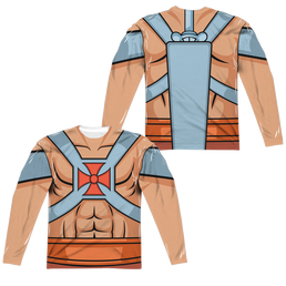 Masters of the Universe He Man Costumes (Front/Back Print) - Men's All-Over Print Long Sleeve Men's All-Over Print Long Sleeve Masters of the Universe   