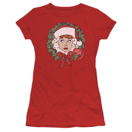 I Love Lucy Wreath - Juniors T-Shirt Juniors T-Shirt I Love Lucy   