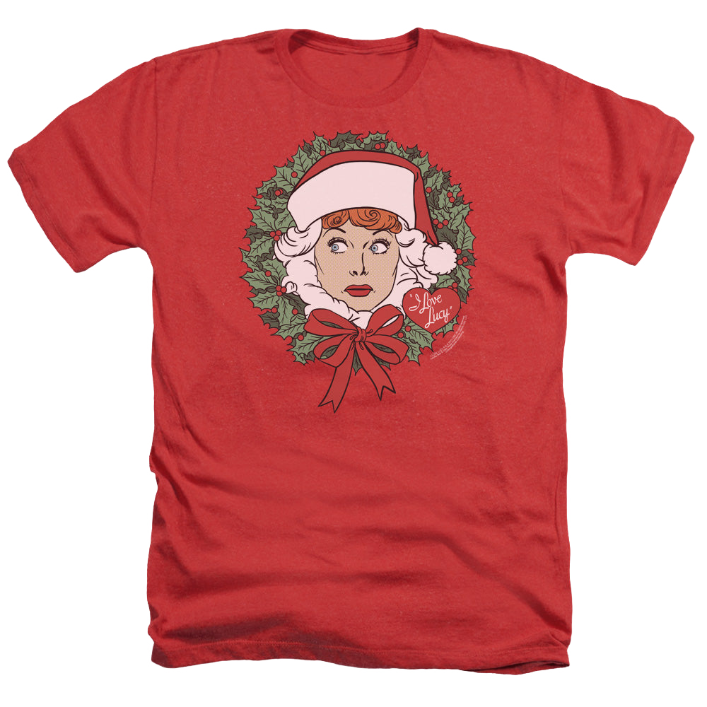 I Love Lucy Wreath - Men's Heather T-Shirt Men's Heather T-Shirt I Love Lucy   