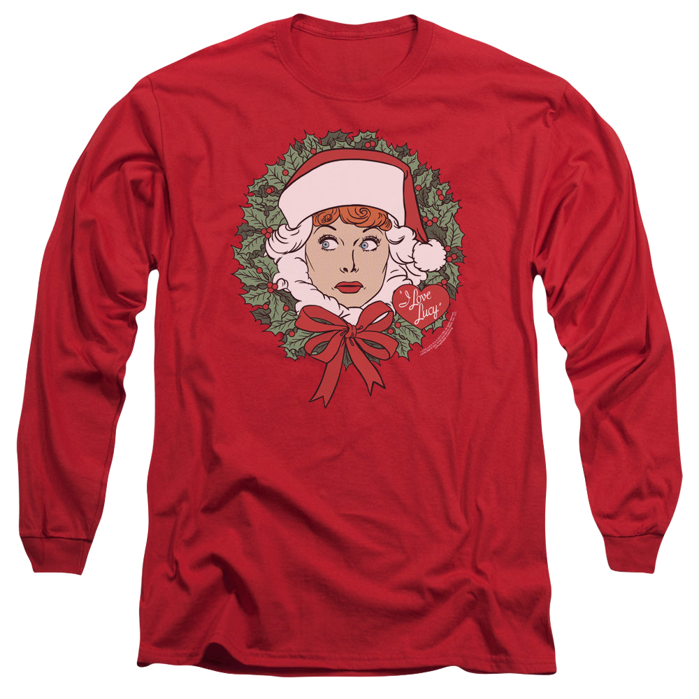 I Love Lucy Wreath - Men's Long Sleeve T-Shirt Men's Long Sleeve T-Shirt I Love Lucy   