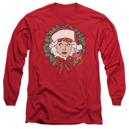 I Love Lucy Wreath - Men's Long Sleeve T-Shirt Men's Long Sleeve T-Shirt I Love Lucy   
