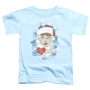 Light blue toddler t-shirt with I Love Lucy Beard Flakes graphic
